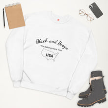 Load image into Gallery viewer, Black and Bougie sweatshirt
